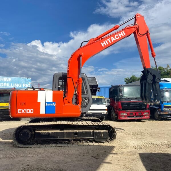 HITACHI EX100-2 Backhoe with Clipper/Bucket – Japan Quality